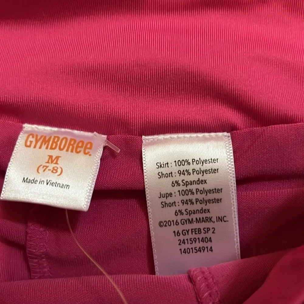 Gymboree girls pink jacket and matching skort size medium (7/8) NWT.